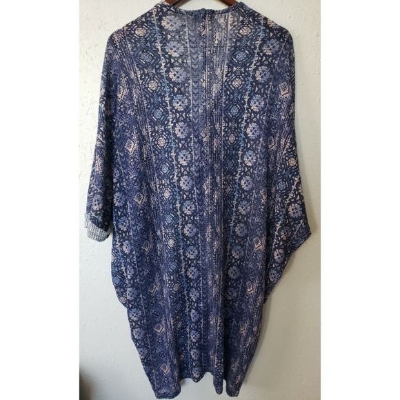 Mudd Long Sleeve Open Geometric Cardigan Sweater Kimono Size XL - Picture 2 of 3